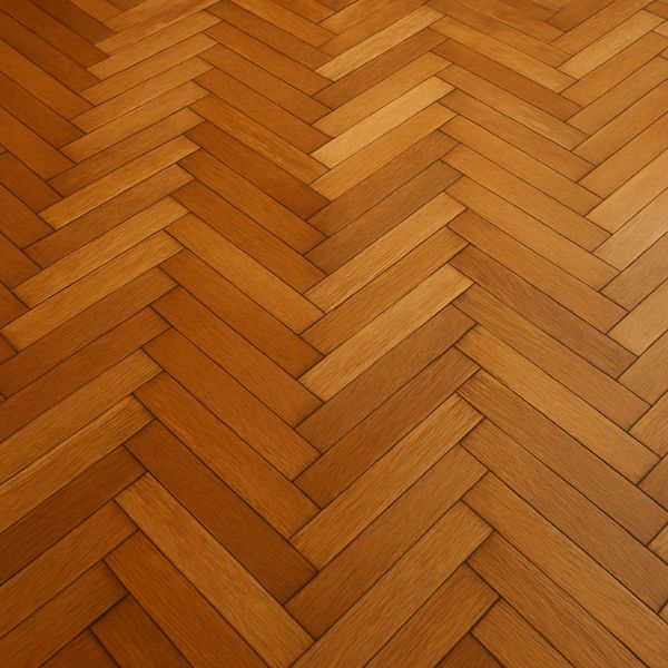 Piso de madeira taco restaurado